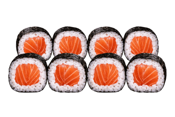 Традиційний рол Макі з лососем в Ролланд суші Миколаїв